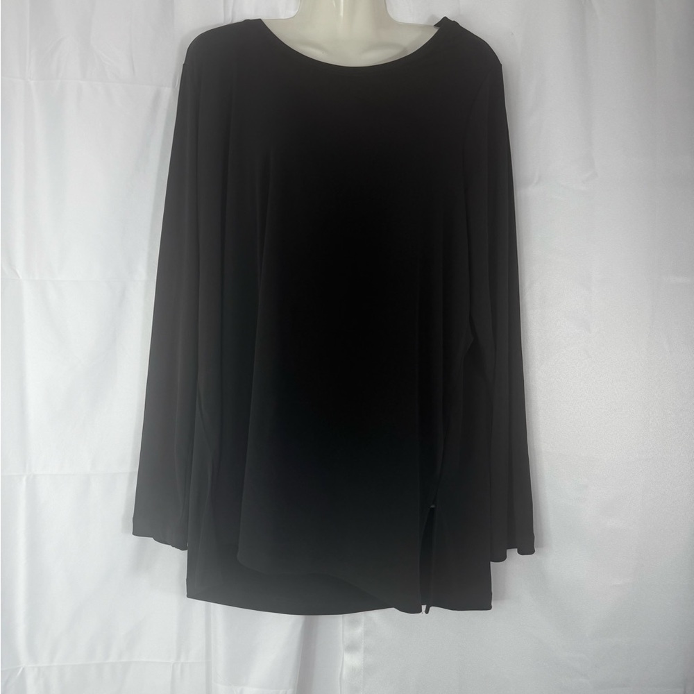 Susan Graver Classic Black Blouse